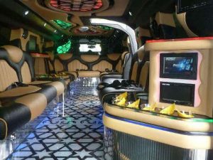 hummer limo inside